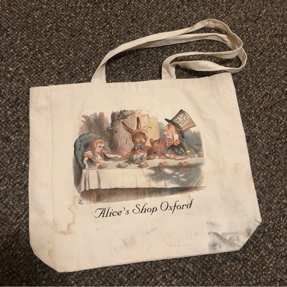 Alice’s Shop Oxford, University Tote Bag, Tan - Picture 1 of 4